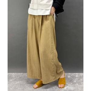 ワイドパンツ パンツ ワイドタックパンツ レディース