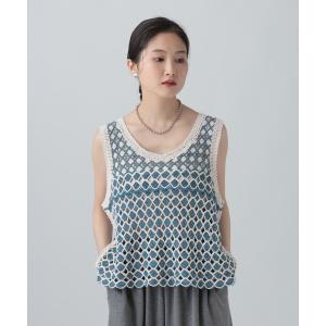 ベスト ジレ ボヘミアンニットベスト　668091 レディース｜ZOZOTOWN Yahoo!店