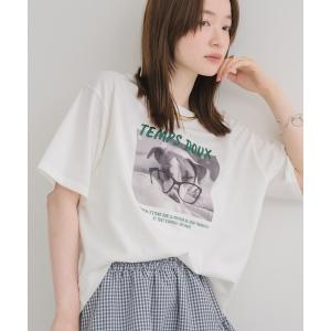 tシャツ 半袖 アニマルフォトTEE レディース