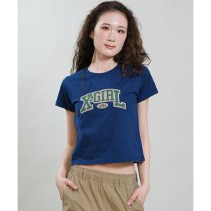 tシャツ X-GIRL/エックスガール 半袖 Tシャツ ショート丈 105262011038 レディース