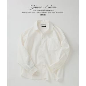 シャツ JAMES FABRIC コットンリネン ガーメントダイ シャツ メンズ