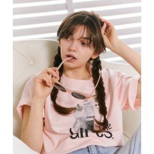 tシャツ 「mieya mieya」”The Girls” CHATON TEE/ザ・ガールズシャトンティ レディース