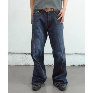 ジーンズ 「NVRFRGT」3D TWISTED WIDE LEG JEANS メンズ