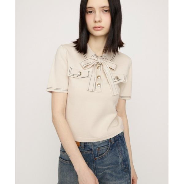ニット セーター STICH COMPACT KNIT TOPS ステッチコンパクトニットトップス ...