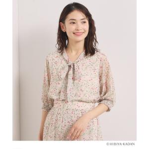 ブラウス シャツ 「ITS’DEMO × HIBIYA−KADAN」ドビーリボンブラウス レディース