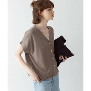 カーディガン uvカット クールミストフレンチニットカーディガン レディース