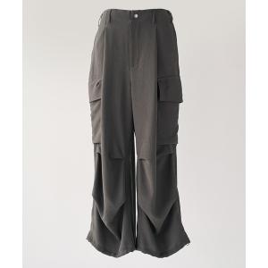 ワイドパンツ カーゴパンツ ハイコンフォートイージーカーゴパンツ /ワイド/ルーズ/洗濯可/夏服/大人気/2WAY/ドレープ/伸縮性/防シワ メンズ