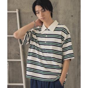 ポロシャツ 半袖 折り返しボーダーポロシャツ / TURNED BORDER POLO メンズ ウィメンズ ユニセックス メンズ レディース