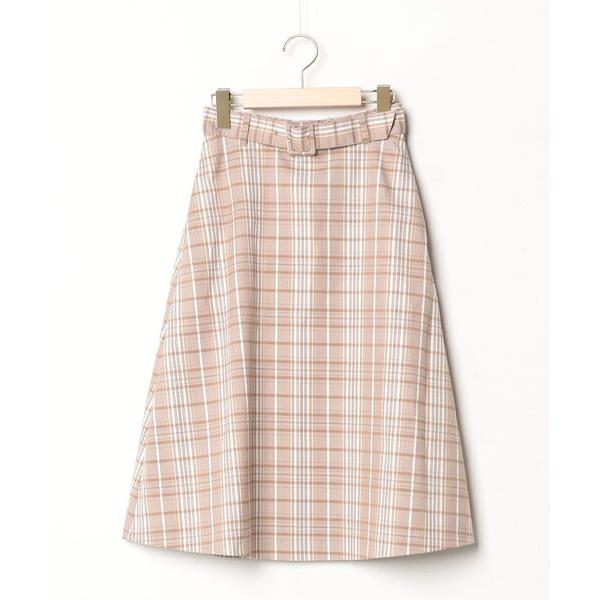 「NATURAL BEAUTY BASIC」 フレアスカート X-SMALL ブラウン レディース