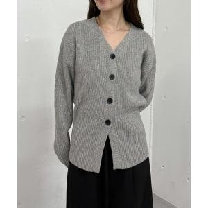 「archives」 ニットカーディガン MEDIUM グレー レディース