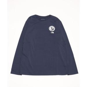 「THE NORTH FACE」 長袖Tシャツ M ネイビー メンズ
