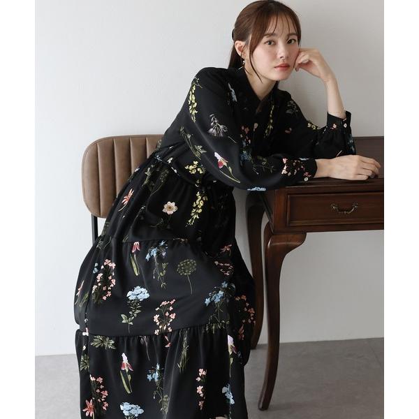 「BLUEEAST」 長袖ワンピース LARGE ブラック レディース