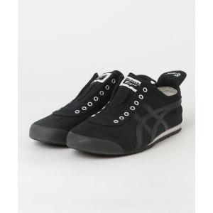 「Onitsuka Tiger」 スリッポン 25.5 ブラック×ブラック レディース