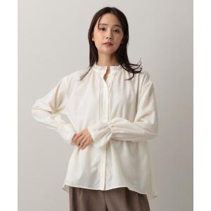 「GLOBAL WORK」 長袖ブラウス MEDIUM オフホワイト レディース
