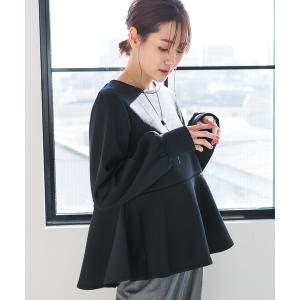 「GLOBAL WORK」 長袖カットソー MEDIUM ブラック レディース