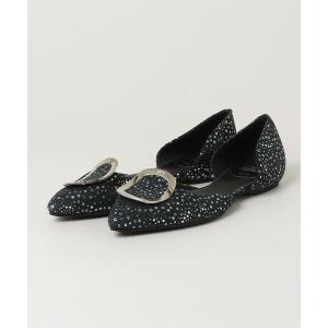 「Roger Vivier」 フラットサンダル 37.5 ネイビー レディース