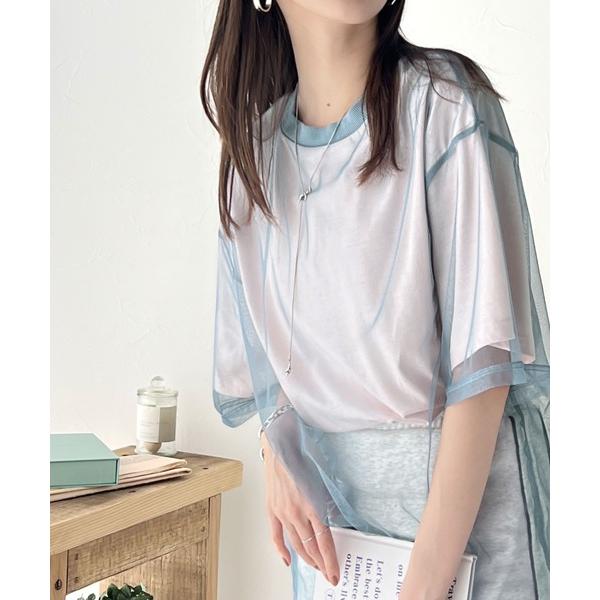 「Java」 半袖Tシャツ LARGE ブルー レディース