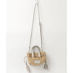 「ANYA HINDMARCH」 かごバッグ - ベージュ レディース