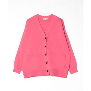 「GLOBAL WORK」 ニットカーディガン L ピンク レディース