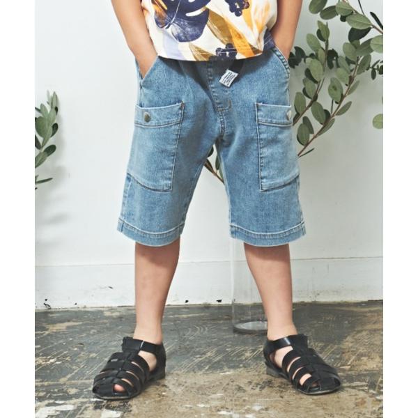 パンツ 接触冷感ハイブリーチカーゴショートパンツ キッズ 子供服 男の子 女の子