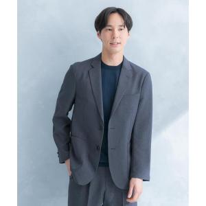 コート ジャケット LIFE STYLE TAILOR　リネンライク千鳥柄コンフォータブルジャケット メンズ