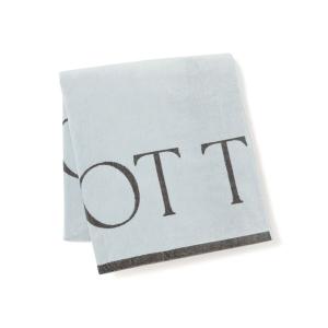 ブランケット アートタオルケット タイポ ダブル ライトブルー×グレー 200×180cm ブランケット 春夏｜ZOZOTOWN Yahoo!店