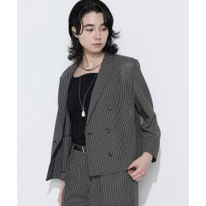 ジャケット テーラードジャケット 「セットアップ対応」シアーチェックジャケット レディース