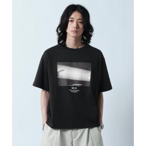 tシャツ 「Yoichiro Nishimura」モノクロフォトプリントTシャツ メンズ