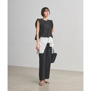 オールインワン スカラップ フリル オールインワン パンツ ‐はっ水 UVカット 防しわ ウォッシャブル‐ レディース