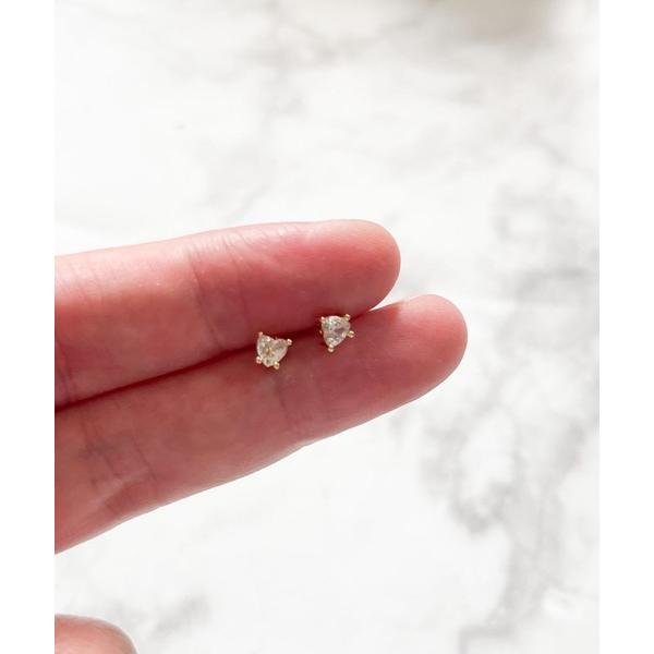 ピアス YU-KA:ジルコニアミニスタッドピアス Zirconia mini stud earrin...