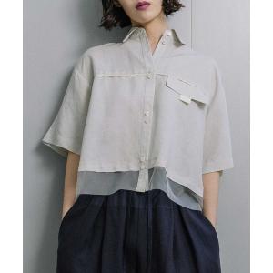 ブラウス シャツ レイヤードデザインシャツ レディース