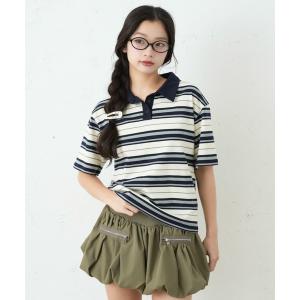 ポロシャツ ポロ MULTI BORDER POLO/マルチボーダーポロ レディース