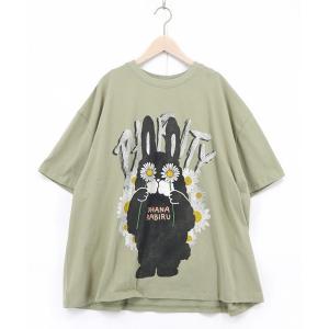 tシャツ 362102：春を告げるお花ラビルTシャツ レディース メンズ