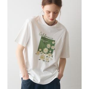 tシャツ 半袖 flower print T / フラワープリントT レディース