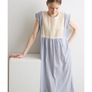ワンピース front tuck stripe onepiece / フロントタックストライプワンピース