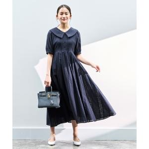 ワンピース 洗える ｜ ビッグカラー フレアスカート ワンピース ｜ 夏ワンピース・ロングワンピース・リゾートワンピース・レースワンピース・サマードレ…