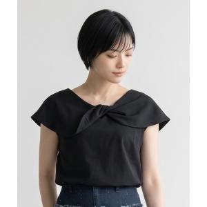 tシャツ 「R」「INNOWAVE」ツイストカラーカットソー レディース