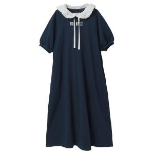 ワンピース ローンフード付きスウェットワンピース