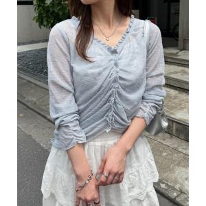 カーディガン 「5色展開」なみなみシアーカーデ レディース