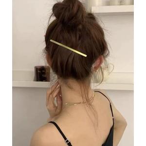 ヘアクリップ 韓国テイストバータイプバレッタ