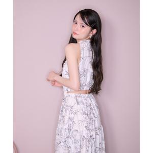 ワンピース 夏 「AKB48 伊藤百花さん着用・女神ワンピース」ホルターネックギャザーフレアワンピース 夏服