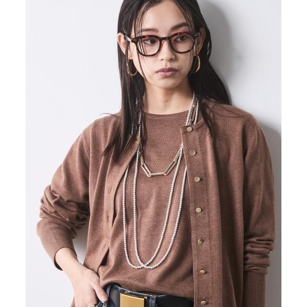 「CHIC STYLE」 カーディガン M モカ レディース