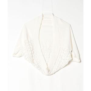 「DKNY DONNA KARAN NEW YORK」 ニットボレロ P ホワイト レディース