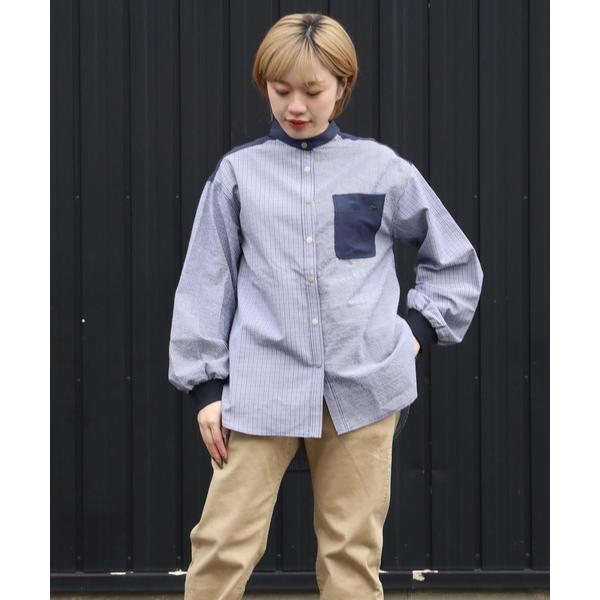 「KRIFF MAYER Lady's Collection」 長袖シャツ MEDIUM ブルー レ...