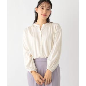 「GLOBAL WORK」 長袖ブラウス MEDIUM オフホワイト レディース