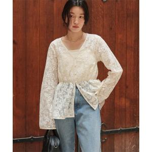 「titivate」 長袖ブラウス M オフホワイト レディース