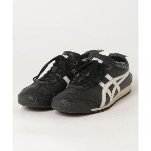 「Onitsuka Tiger」 ローカットスニーカー 23.5 ブラック×ホワイト レディース
