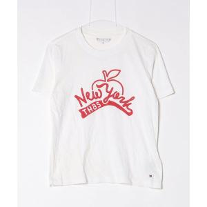 「TOMMY HILFIGER」 半袖Tシャツ X-SMALL ホワイト レディース