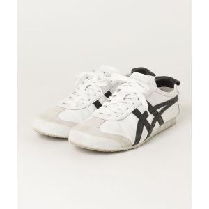 「Onitsuka Tiger」 ローカットスニーカー 25.5 ホワイト×ブラック メンズ