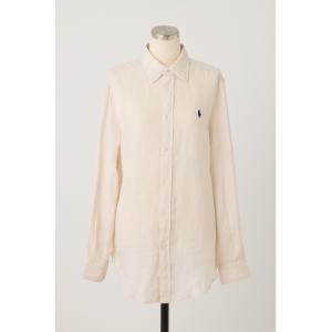 ブラウス シャツ 「POLO RALPH LAUREN」クラシック フィット リネン シャツ レディース